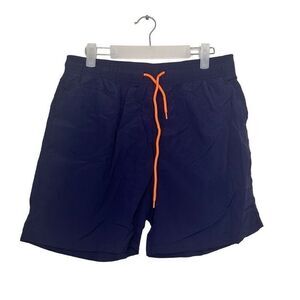 Ellesse Quick Dry Elastic Waist Drawstring Swim Board Shorts Navy Medium